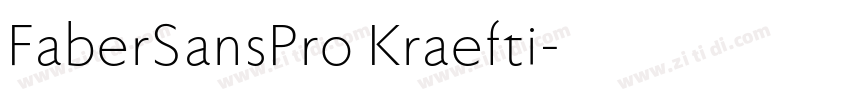 FaberSansPro Kraefti字体转换